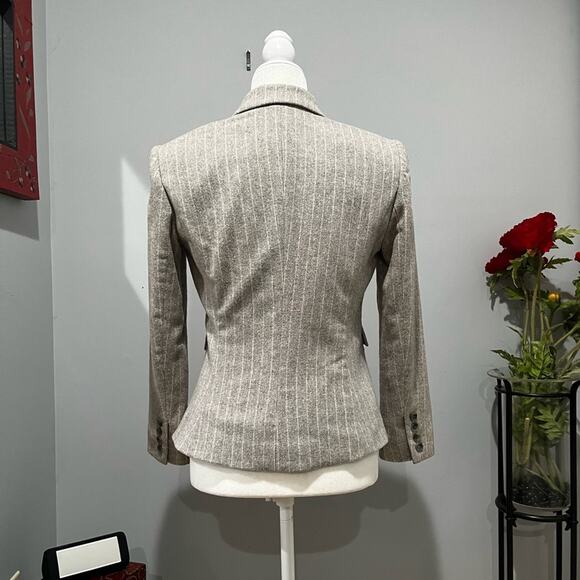 NEW Body by Victoria Wool Pinstripe Tailored Structured Hourglass Blazer Jacket - Picture 7 of 16